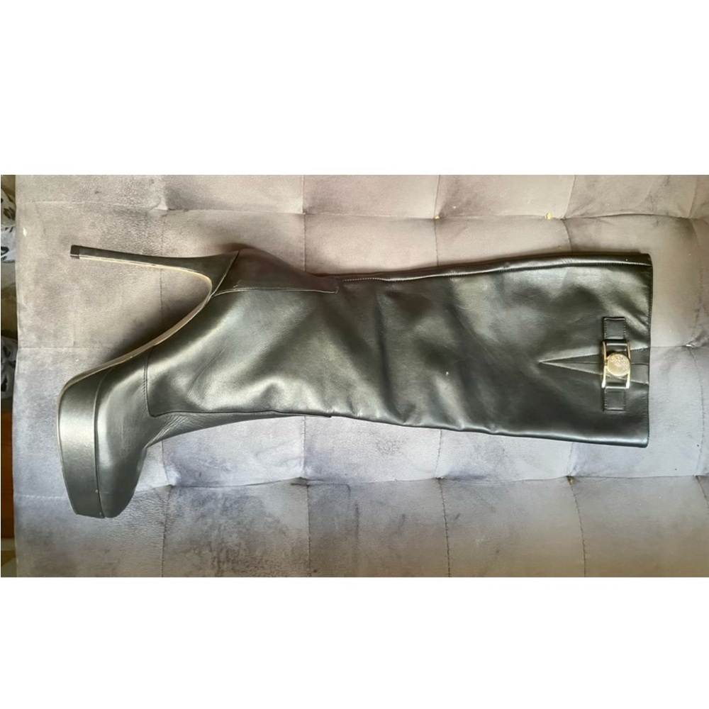 Versace Black Women's Knee-High Boots
